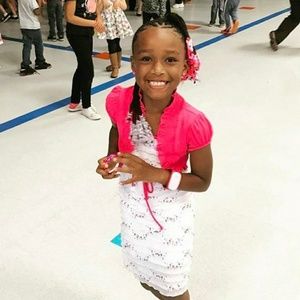 White dress with pink sequence and pink connected